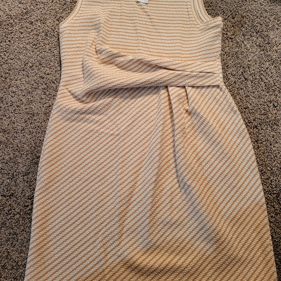 LOFT Dresses & Skirts - LOFT Tan Striped Mini Dress